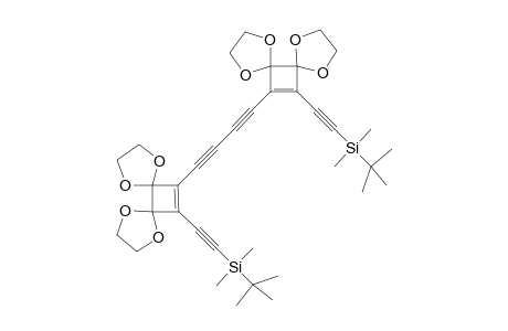 1,4-Bis[12-[(tert-butyldimethylsilyl)ethynyl]-1,4,7,10-tetraoxadispiro[4.0.4.2]-11-dodecen0-11-dodecen-11-yl]-1,3-butadiyne