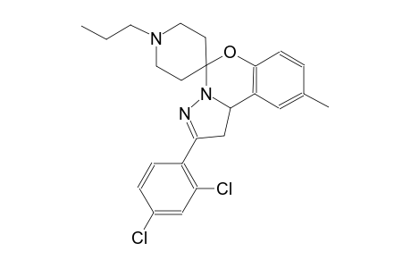 2-(2,4-dichlorophenyl)-9-methyl-1'-propyl-1,10b-dihydrospiro[benzo[e]pyrazolo[1,5-c][1,3]oxazine-5,4'-piperidine]