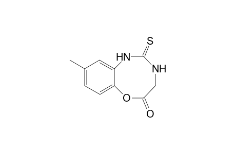 5H-6,1,3-Benzoxadiazocin-5-one, 1,2,3,4-tetrahydro-9-methyl-2-thioxo-