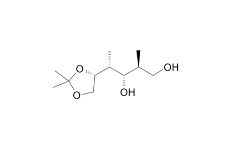 (2S,3S,4R)-4-[(4R)-2,2-dimethyl-1,3-dioxolan-4-yl]-2-methylpentane-1,3-diol