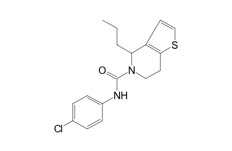 4-chloro-4-propyl-4,5,6,7-tetrahydrothieno[3,2-c]pyridine-5-carboxamide