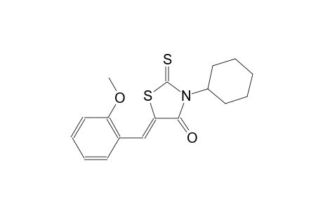 (5Z)-3-cyclohexyl-5-(2-methoxybenzylidene)-2-thioxo-1,3-thiazolidin-4-one