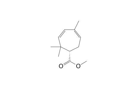 (1S)-2,2,5-trimethyl-1-cyclohepta-3,5-dienecarboxylic acid methyl ester