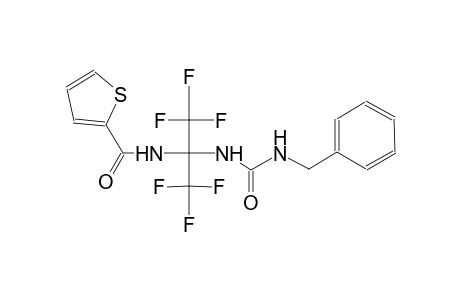 N-[1-{[(benzylamino)carbonyl]amino}-2,2,2-trifluoro-1-(trifluoromethyl)ethyl]-2-thiophenecarboxamide