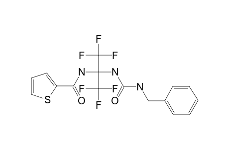 N-[1-{[(benzylamino)carbonyl]amino}-2,2,2-trifluoro-1-(trifluoromethyl)ethyl]-2-thiophenecarboxamide