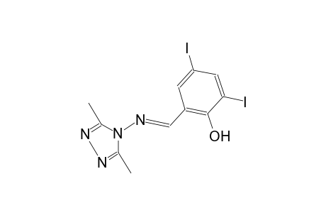 phenol, 2-[(E)-[(3,5-dimethyl-4H-1,2,4-triazol-4-yl)imino]methyl]-4,6-diiodo-