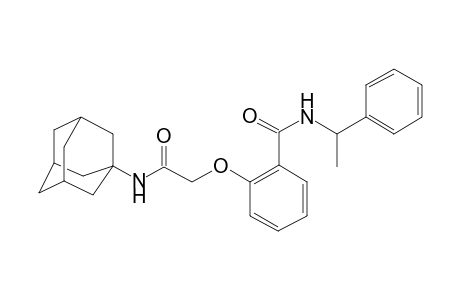 2-(Adamantan-1-ylcarbamoylmethoxy)-N-(1-phenyl-ethyl)-benzamide