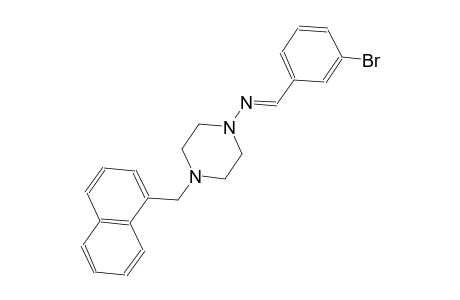 1-piperazinamine, N-[(E)-(3-bromophenyl)methylidene]-4-(1-naphthalenylmethyl)-
