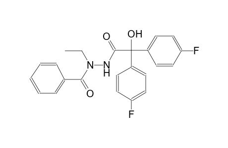 N'-[bis(4-fluorophenyl)(hydroxy)acetyl]-N-ethylbenzohydrazide