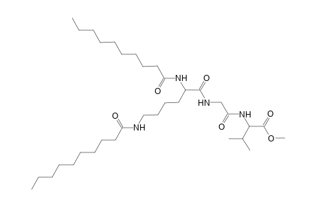 L-Valine, N-[N-[N2,N6-bis(1-oxodecyl)-L-lysyl]glycyl]-, methyl ester