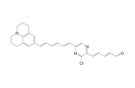 (2E,4E)-5-[3-chloro-5-[(1E,3E,5E)-6-(9-julolidinyl)hexa-1,3,5-trienyl]pyrazin-2-yl]-penta-2,4-dienal