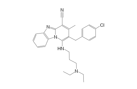 2-(4-chlorobenzyl)-1-{[3-(diethylamino)propyl]amino}-3-methylpyrido[1,2-a]benzimidazole-4-carbonitrile