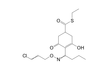 3-Cyclohexene-1-carbothioic acid, 4-[1-[[(3-chloro-2-propenyl)oxy]imino]butyl]-3-hydroxy-5-oxo-, S-ethyl ester