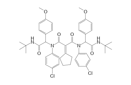 N1,N3-bis((tert-butylcarbamoyl)(4-methoxyphenyl)methyl)-N1,N3-bis(4-chlorophenyl)-2-cyclopentylmalonamide