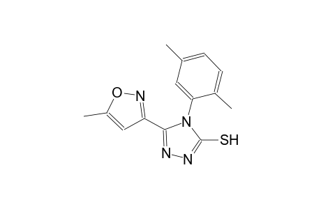 4-(2,5-dimethylphenyl)-5-(5-methyl-3-isoxazolyl)-4H-1,2,4-triazole-3-thiol