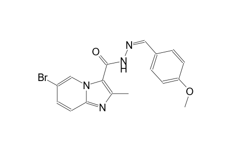 6-bromo-N'-[(Z)-(4-methoxyphenyl)methylidene]-2-methylimidazo[1,2-a]pyridine-3-carbohydrazide