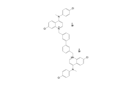 [7-chloro-1-[3-[3-[[7-chloro-4-[(4-chlorophenyl)-methyl-amino]quinolin-1-ium-1-yl]methyl]phenyl]benzyl]quinolin-1-ium-4-yl]-(4-chlorophenyl)-methyl-amine dibromide