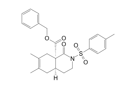 cis-8a-(Benzyloxycarbonyl)-6,7-dimethyl-1-oxo-2-(p-toluenesullfonyl)-1,2,3,4,4a,5,6,8a-octahydroisoquinoline