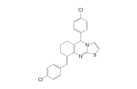 (E)-9-(4-Chlorobenzylidene)-5-(4-chlorophenyl)-6,7,8,9-tetrahydro-5H-thiazolo[2,3-b]quinazoline