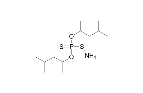 phosphorodithioic acid, O,O-bis(1,3-dimethylbutyl) ester, s-ammonium salt