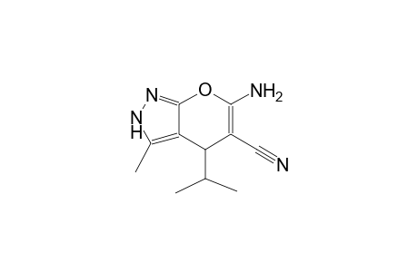 6-amino-4-isopropyl-3-methyl-2,4-dihydropyrano[2,3-c]pyrazole-5-carbonitrile