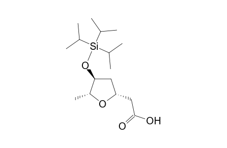 2-[(2R,4S,5R)-5-methyl-4-tri(propan-2-yl)silyloxy-2-oxolanyl]acetic acid