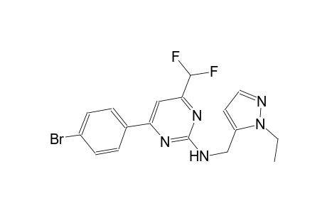 2-pyrimidinamine, 4-(4-bromophenyl)-6-(difluoromethyl)-N-[(1-ethyl-1H-pyrazol-5-yl)methyl]-