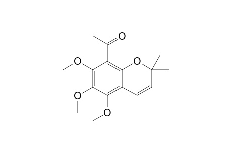 ALLOEVODIONE;8-CARBOXYMETHYL-5,6,7-TRIMETHOXY-2,2-DIMETHYL-2H-1-BENZOPYRAN