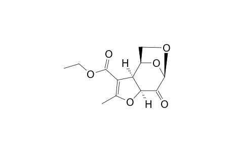 Ethyl 4-methyl-7-oxo-5,9,11-trioxatricyclo[6.2.1.0(2,6)]undec-3-ene-3-carboxylate