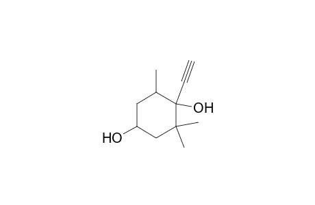 1-Ethynyl-2,2,6-trimethyl-cyclohexane-1,4-diol