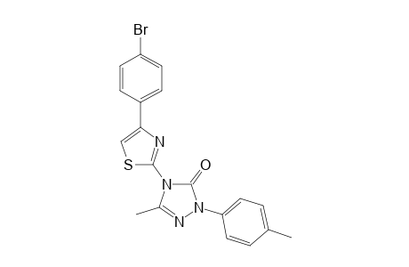 4-[4-(p-Bromophenyl)thiazol-2-yl]-5-methyl-2-(p-tolyl)-2,4-dihydro-3H-1,2,4-triazol-3-one