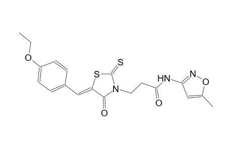 3-thiazolidinepropanamide, 5-[(4-ethoxyphenyl)methylene]-N-(5-methyl-3-isoxazolyl)-4-oxo-2-thioxo-, (5Z)-