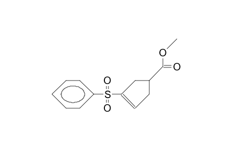 1-Phenylsulfonyl-cyclopentene-4-carboxylic acid, methyl ester