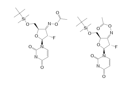 1-[(E)/(Z)-3'-(ACETOXYIMINO)-2',3'-DIDEOXY-2'-FLUORO-5'-O-TERT.-BUTYLDIMETHYLSILYL-BETA-D-ERYTHRO-PENTOFURANOSYL]-URACIL