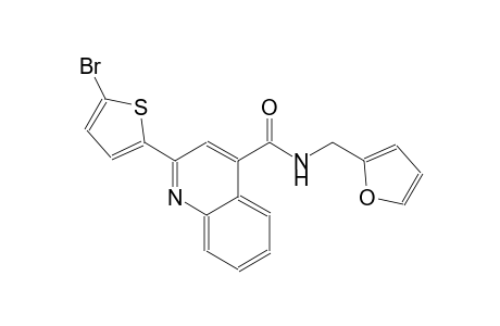 4-quinolinecarboxamide, 2-(5-bromo-2-thienyl)-N-(2-furanylmethyl)-
