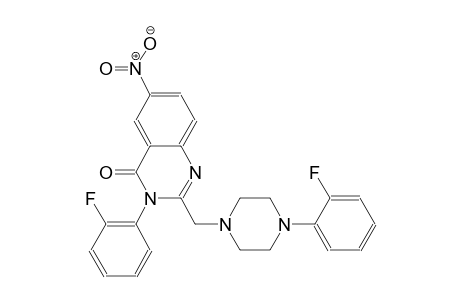 4(3H)-quinazolinone, 3-(2-fluorophenyl)-2-[[4-(2-fluorophenyl)-1-piperazinyl]methyl]-6-nitro-