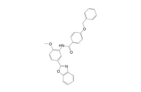benzamide, N-[5-(2-benzoxazolyl)-2-methoxyphenyl]-4-(phenylmethoxy)-
