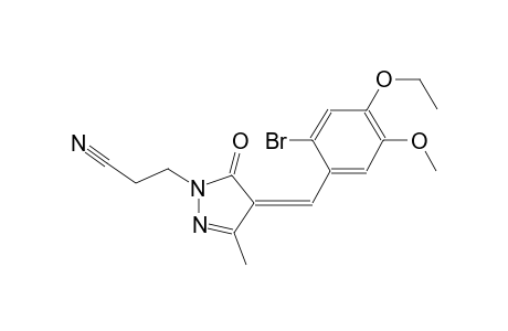 3-[(4Z)-4-(2-bromo-4-ethoxy-5-methoxybenzylidene)-3-methyl-5-oxo-4,5-dihydro-1H-pyrazol-1-yl]propanenitrile