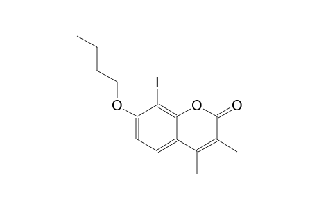 7-butoxy-8-iodo-3,4-dimethyl-2H-chromen-2-one