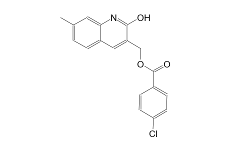 (2-hydroxy-7-methyl-3-quinolinyl)methyl 4-chlorobenzoate
