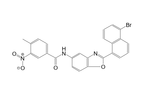 N-[2-(5-bromo-1-naphthyl)-1,3-benzoxazol-5-yl]-4-methyl-3-nitrobenzamide
