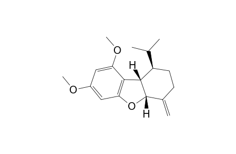 (1R,4aR,9bS)-1-isopropyl-7,9-dimethoxy-4-methylene-2,3,4a,9b-tetrahydro-1H-dibenzofuran