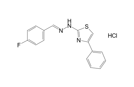 p-fluorobenzaldehyde, (4-phenyl-2-thiazolyl)hydrazone, monohydrochloride