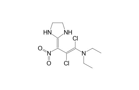 2-(2,3-Dichloro-3-diethylamino-1-nitro-2-propenylidene)tetrahydroimidazole