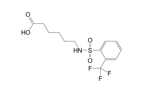 6-({[2-(trifluoromethyl)phenyl]sulfonyl}amino)hexanoic acid