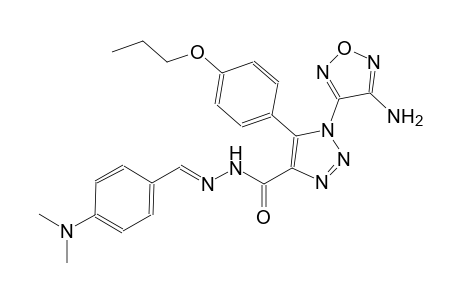 1-(4-amino-1,2,5-oxadiazol-3-yl)-N'-{(E)-[4-(dimethylamino)phenyl]methylidene}-5-(4-propoxyphenyl)-1H-1,2,3-triazole-4-carbohydrazide