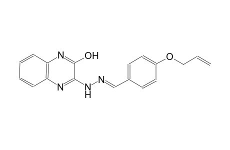 4-(allyloxy)benzaldehyde (3-hydroxy-2-quinoxalinyl)hydrazone