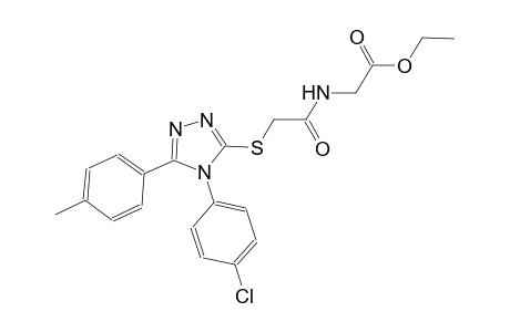 ethyl [({[4-(4-chlorophenyl)-5-(4-methylphenyl)-4H-1,2,4-triazol-3-yl]sulfanyl}acetyl)amino]acetate