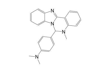 N,N-dimethyl-4-(5-methyl-5,6-dihydrobenzimidazo[1,2-c]quinazolin-6-yl)aniline