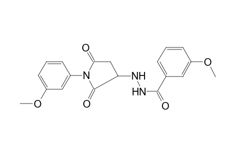 3-Methoxy-N'-[1-(3-methoxyphenyl)-2,5-dioxo-3-pyrrolidinyl]benzohydrazide